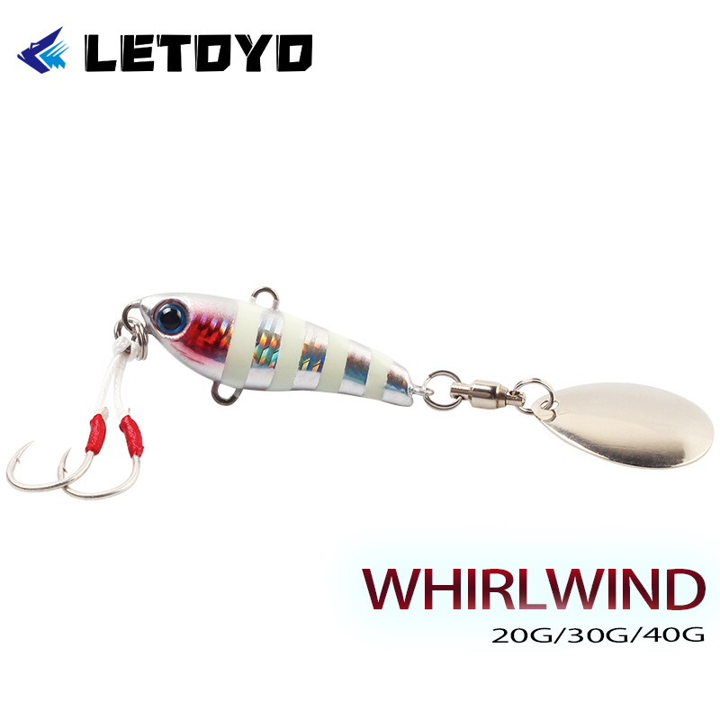 Fishing Lure Jig - LETOYO Spinnköder Metall-Jig-Köder 20g 30g 40g