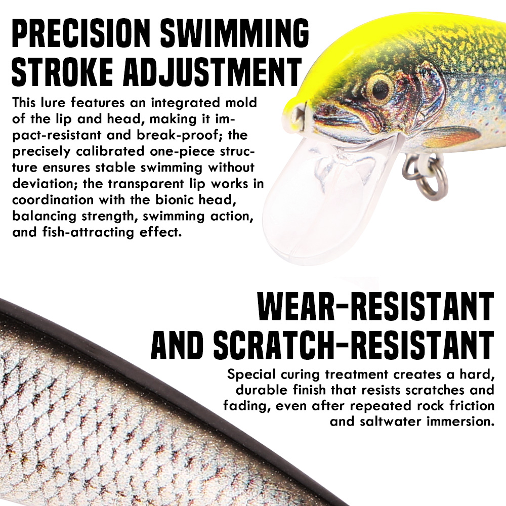 B&U Angelköder Sinking Minnow, – Fishing Lure Swimbait Bewertung und Preis