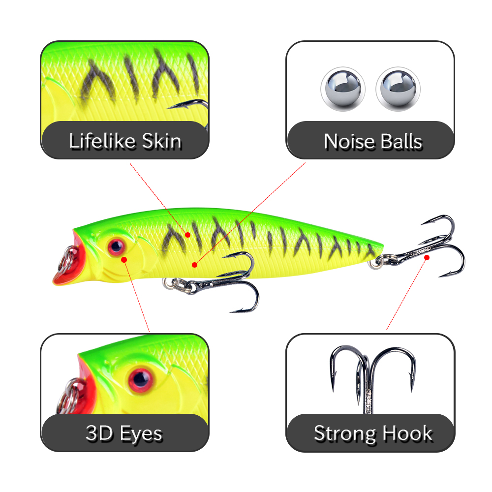 1 stücke Angeln Lockt Hohe Qua – Fishing Lure Topwater Bewertung und Preis