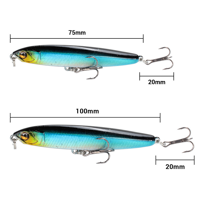 1Pcs 75mm 13,6g Bleistift Köde – Fishing Lure Topwater Bewertung und Preis