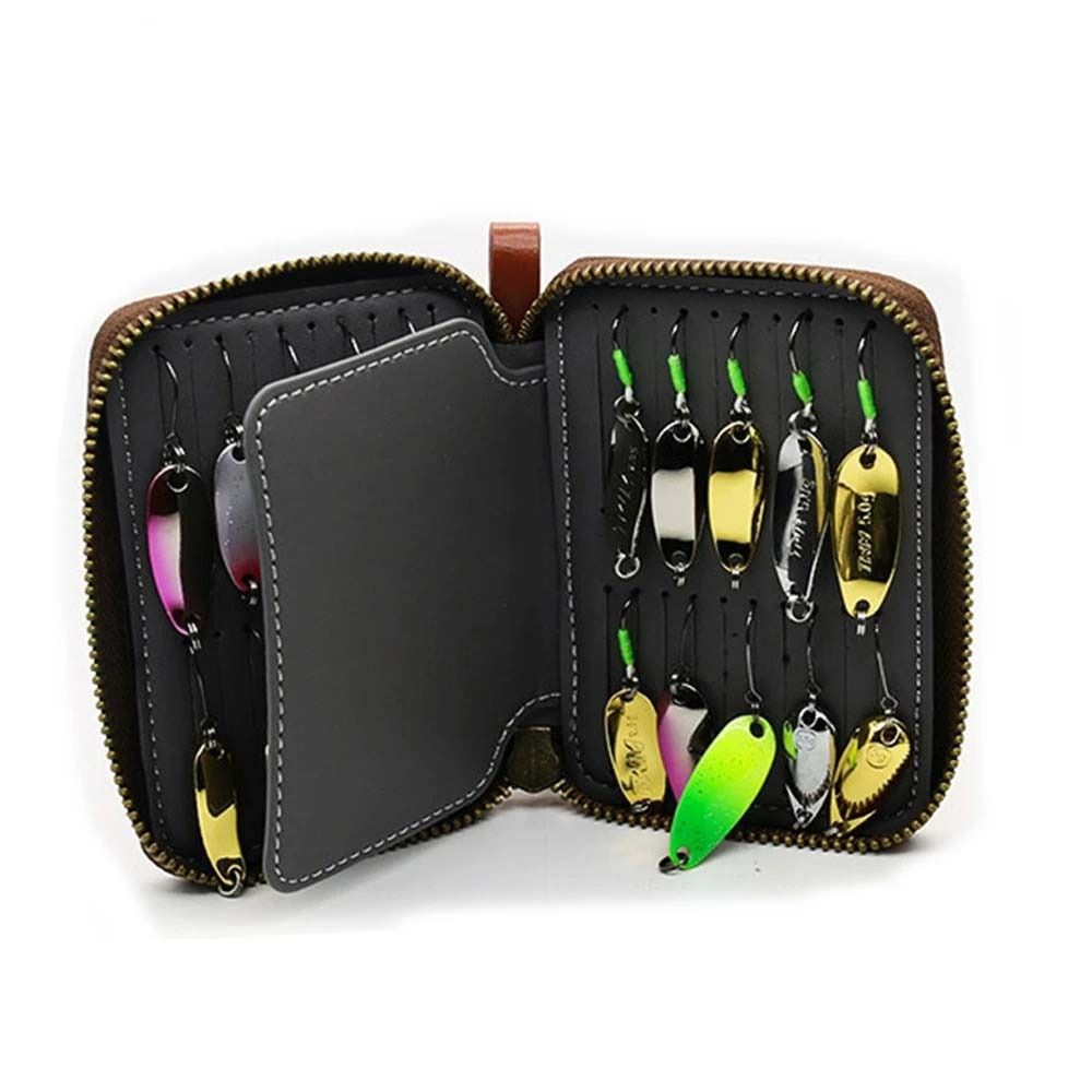 PU-Leder Köder-Aufbewahrungsta – Fishing Lure Spinner Bewertung und Preis