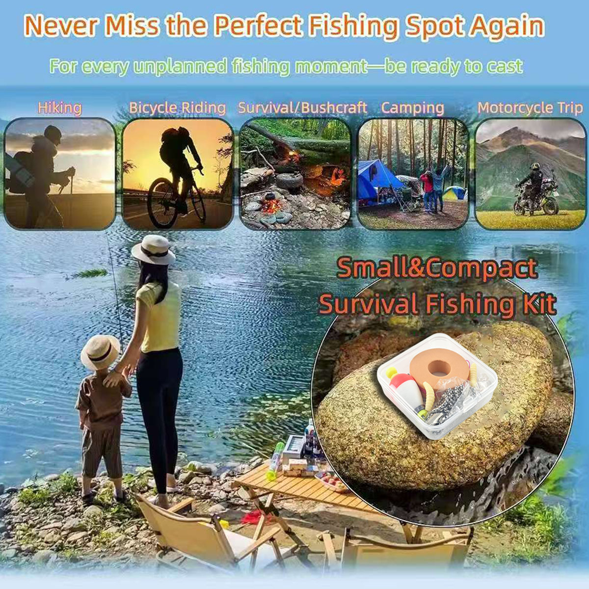 Tragbares Notfall-Angelset, tr – Fishing Lure Kit Bewertung und Preis